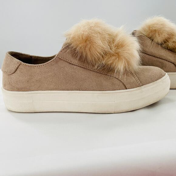 CANDIE'S Pom Pom Platform Slip on Sneakers 8.5 - Picture 6 of 12